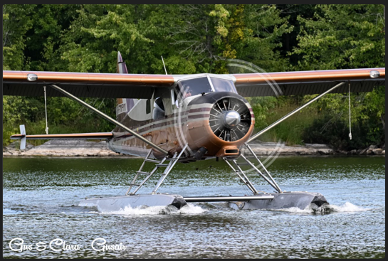 Doug Ronan performing a demonstration flight with his De Havilland DHC-2 MK.I at the Orillia Fly-in/Splash-in.