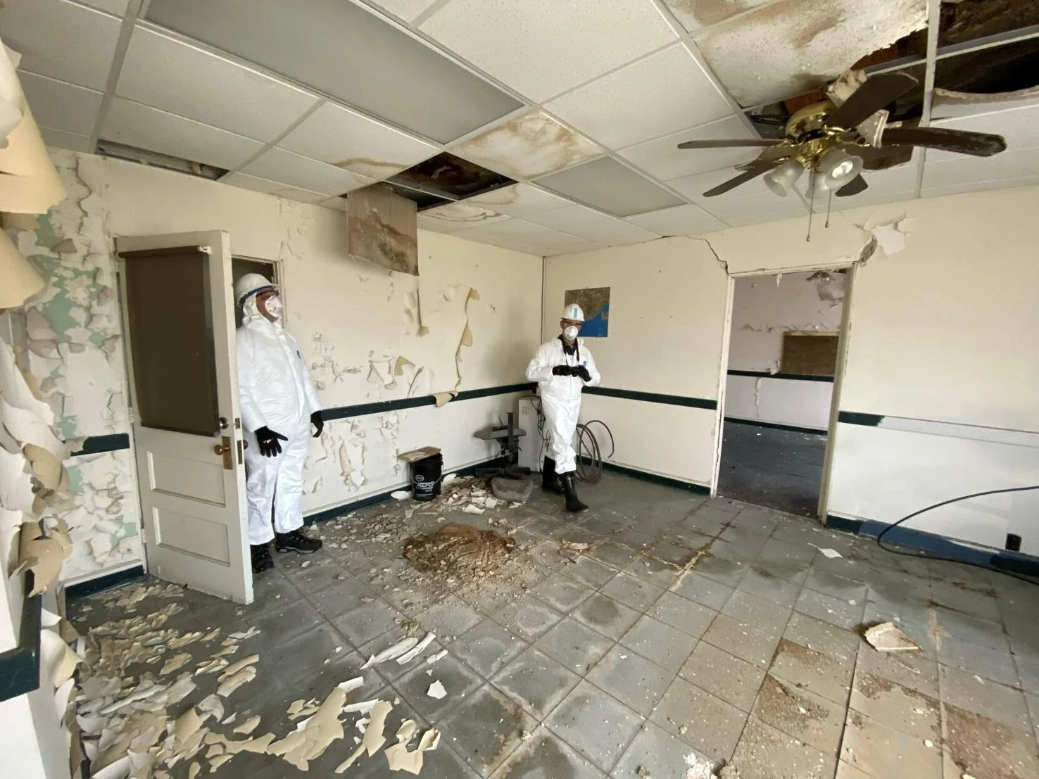 This photo from three years ago inside of Terminal A shows the state of disrepair of the building.