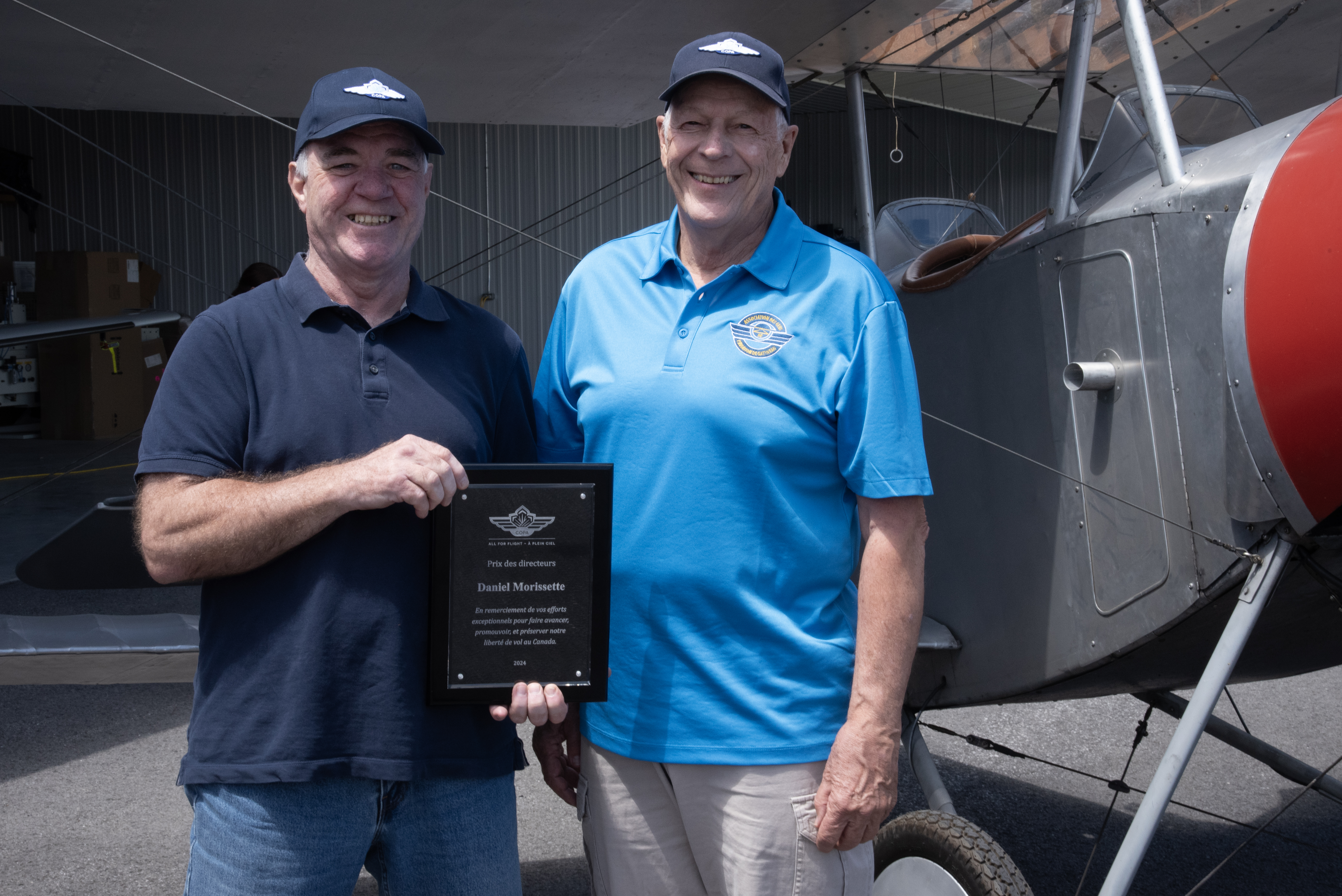 Daniel Morissette (right), recipient of the COPA Directors' Award.