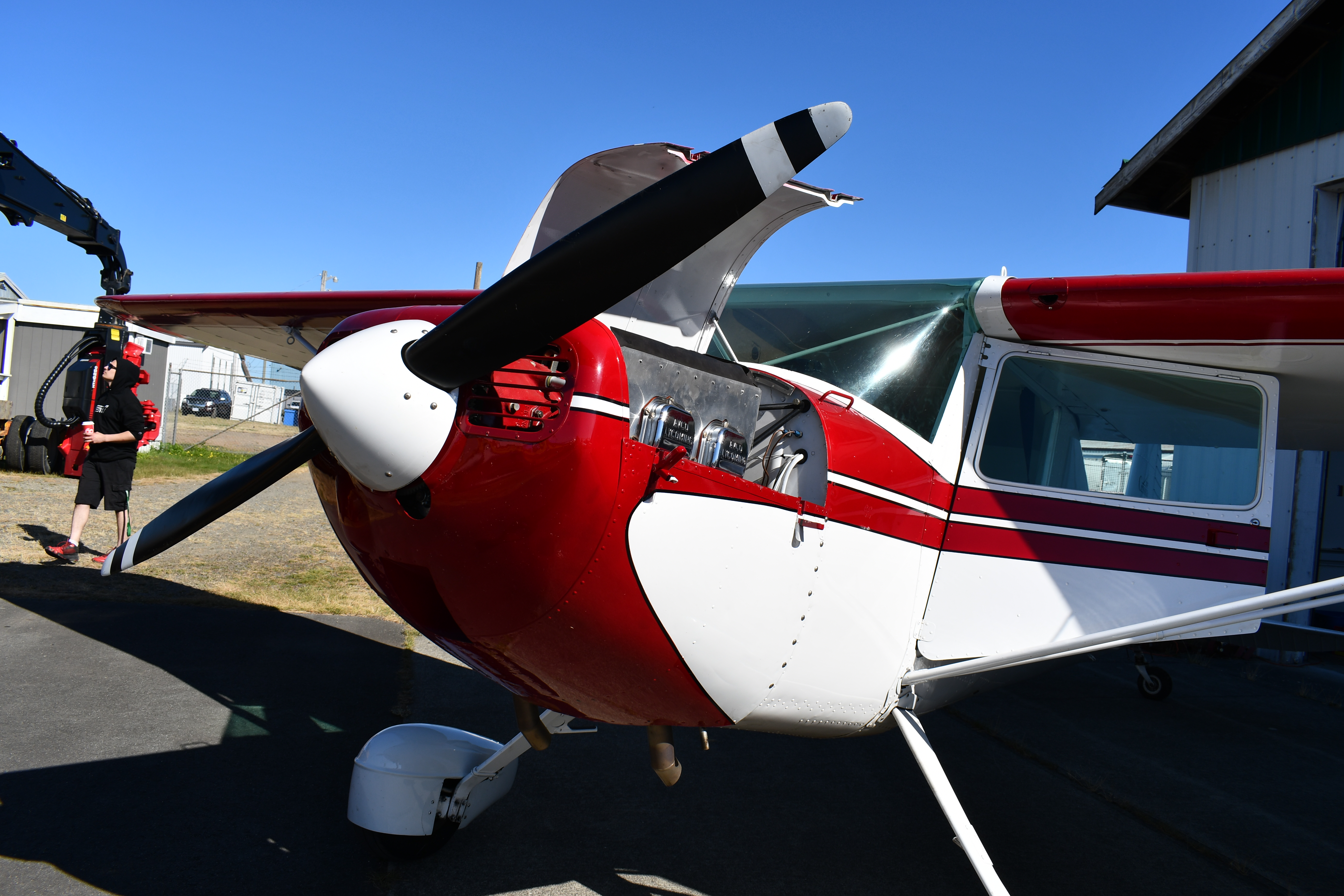 Peter Killin's Cessna C140 on display