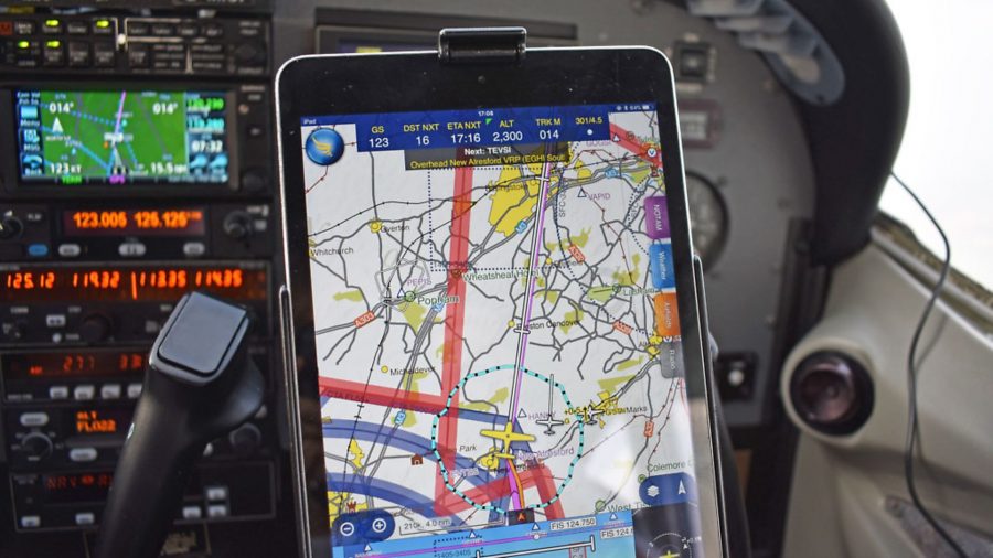 iPad displaying EC traffic