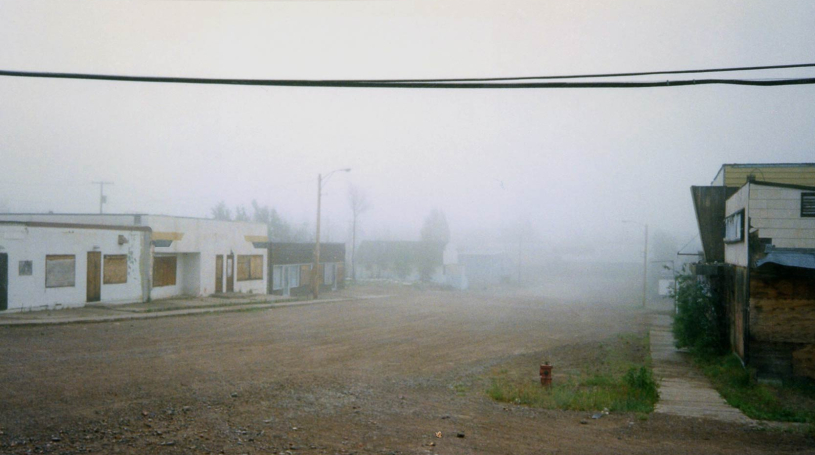 Spooky downtown street