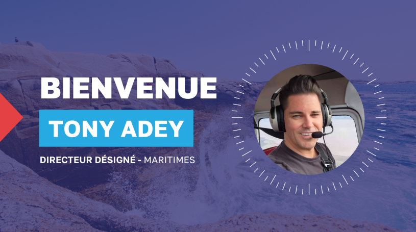 Bienvenue Tony Adey