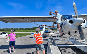  Les Aviateurs du Trillium lors d'un voyage à Lindsay, en Ontario, en juillet 2023.